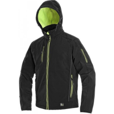 CXS Durham Softshell Kabát Fekete/Sárga - XXL