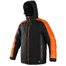 CXS férfi téli dzseki fényvisszaverő elemekkel, fekete/narancssárga, méret: XXL férfi kabát, dzseki
