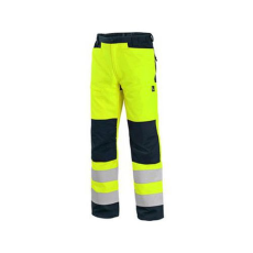 CXS HALIFAX Safety Mesh Pants férfi sárga/kék 56-os méret