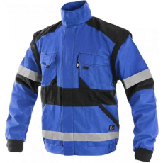 CXS Luxy Bright Fényvisszaverő Munkáskabát Kék/Fekete - 58