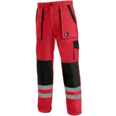 CXS Luxy Bright Fényvisszaverős Derekas Munkásnadrág Piros/Fekete - 48