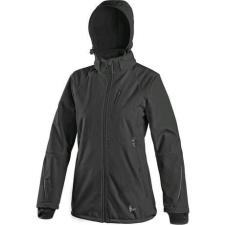 CXS Nevada női softshell kabát, fekete női dzseki, kabát