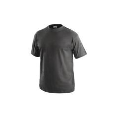 CXS rövid ujjú férfi póló, sötétszürke, méret: XL