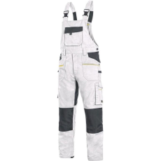 CXS Stretch Kantáros Munkásnadrág Fehér/Szürke - 52