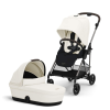 CYBEX Gold Ultrakönnyű CYBEX Melio ajándék mózeskosárral Canvas White 2in1