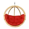 Czillo SwingPod prémium függőfotel, piros párnával, 120x120cm