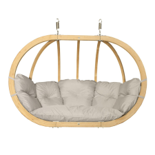 Czillo SwingPod XL kétszemélyes függőfotel, krém színű párnával kerti bútor