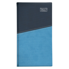  D035 Duplex álló zsebnaptár - Kék-Világoskék naptár, kalendárium
