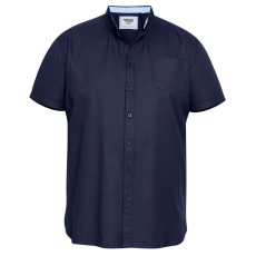 D555 férfi ing JAMES rövid ujjú túlméretezett, 8XL Sötétkék