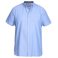  D555 férfi ing JAMES rövid ujjú túlméretezett, Kék 2XL férfi ing