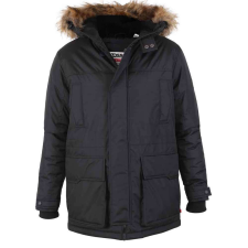 D555 férfi kabát LOVETT téli parka oversize kabát, Fekete 5XL férfi kabát, dzseki