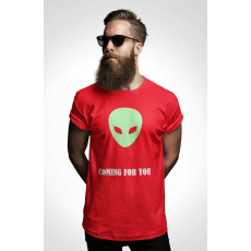  D&B Férfi/Unisex Póló EB00003 Coming Piros-Méret S