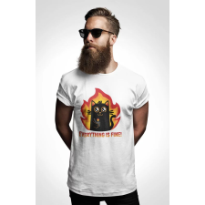 D&B Férfi/Unisex Póló EB00004 Fine Fehér-Méret M férfi póló