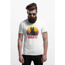 D&B Férfi/Unisex Póló EB00006 What Fehér-Méret L férfi póló