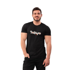 D&B Férfi/Unisex Póló EB00008 Tokyo Fekete-Méret 4XL férfi póló