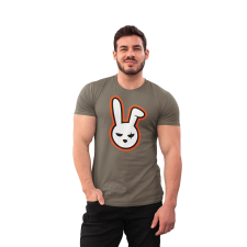 D&B Férfi/Unisex Póló EB00009 Bunny Katonai zöld -Méret L férfi póló