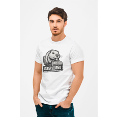  D&B Férfi/Unisex Póló ME00001 BoberKurwa Fehér-Méret 3XL