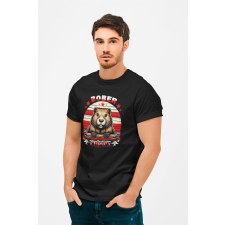 D&B Férfi/Unisex Póló ME00003 BoberKurwa Fekete-Méret 5XL férfi póló