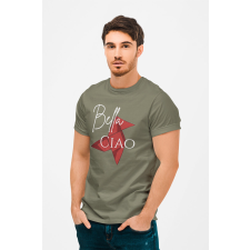 D&B Férfi/Unisex Póló MO00003 MoneyHeist Katonai zöld-Méret S férfi póló