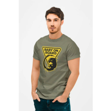 D&B Férfi/Unisex Póló MO00007 Alien Katonai zöld-Méret M férfi póló