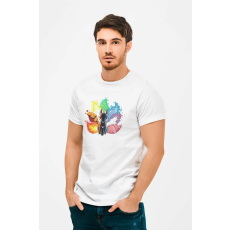  D&B Férfi/Unisex Póló MO00008 Fox Fehér-Méret 4XL
