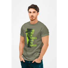  D&B Férfi/Unisex Póló MO00014 BreakingBad Katonai zöld-Méret XL