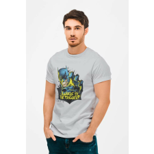  D&amp;B Férfi/Unisex Póló MO00016 Batman Szürke-Méret XL férfi póló