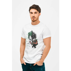  D&B Férfi/Unisex Póló MO00017 Joker&Venom Fehér-Méret 2XL