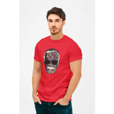  D&B Férfi/Unisex Póló MO00018 StanLee Piros-Méret 5XL