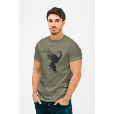  D&B Férfi/Unisex Póló MO00019 Loki Katonai zöld-Méret XL