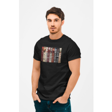  D&B Férfi/Unisex Póló MO00024 Horror Fekete-Méret XL
