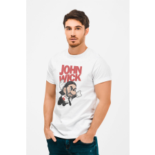 D&B Férfi/Unisex Póló MO00027 JohnWick Fehér-Méret L férfi póló