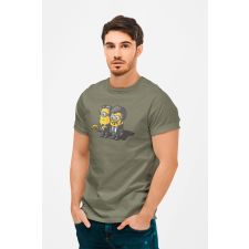 D&B Férfi/Unisex Póló MO00030 Minions Katonai zöld-Méret S férfi póló