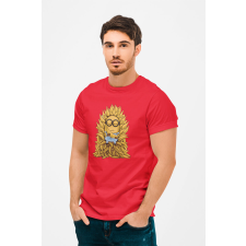  D&amp;B Férfi/Unisex Póló MO00031 Minions Piros-Méret M férfi póló