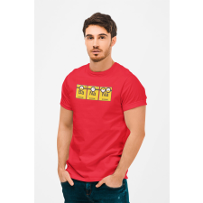 D&B Férfi/Unisex Póló MO00032 Minions Piros-Méret XL férfi póló