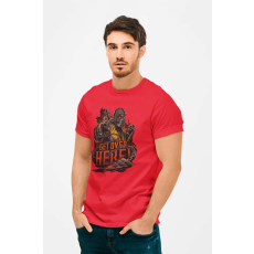  D&B Férfi/Unisex Póló MO00035 Mortal-kombat Piros-Méret 3XL