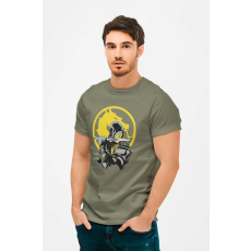  D&B Férfi/Unisex Póló MO00036 Mortal-kombat Katonai zöld-Méret S