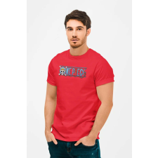 D&B Férfi/Unisex Póló MO00039 OnePiece Piros-Méret M férfi póló