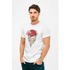 D&B Férfi/Unisex Póló MO00041 Pokemon Fehér-Méret 3XL