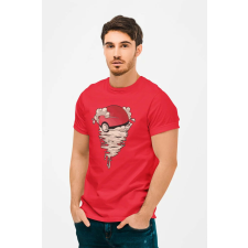 D&B Férfi/Unisex Póló MO00041 Pokemon Piros-Méret XL férfi póló