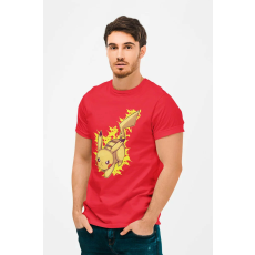  D&B Férfi/Unisex Póló MO00042 Pokemon Piros-Méret 3XL