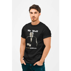  D&B Férfi/Unisex Póló MO00043 PulpFiction Fekete-Méret M
