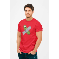  D&B Férfi/Unisex Póló MO00053 RickAndMorty Piros-Méret 4XL