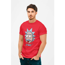  D&B Férfi/Unisex Póló MO00054 RickAndMorty Piros-Méret M