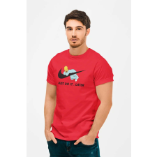 D&B Férfi/Unisex Póló MO00057 TheSimpsons Piros-Méret S férfi póló