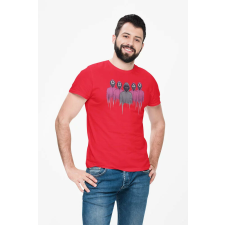 D&B Férfi/Unisex Póló MO00063 Squid Game Piros-Méret S férfi póló