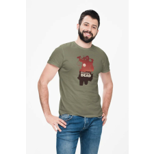  D&amp;B Férfi/Unisex Póló MO00073 Walking Dead Katonai zöld-Méret S férfi póló