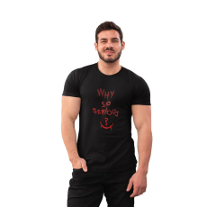  D&B Férfi/Unisex Póló MO00078 Joker Fekete-Méret XL