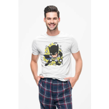  D&amp;B Férfi Unisex Póló PC00004 Batman Fehér-Méret L férfi póló