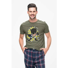  D&B Férfi Unisex Póló PC00004 Batman Katonai zöld-Méret XL